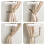 Brass Curtain Holdbacks 2-Pack, Wall-Mounted Decorative Tiebacks with Hardware – Compatible with Standard Drapes 4