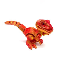 Dinosaurusfiguur Velociraptor, 3D-geprint, met beweegbare gewrichten