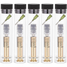 Glazen spuiten met Luer Lock-sluiting en stompe punt, 1 ml, 5 stuks