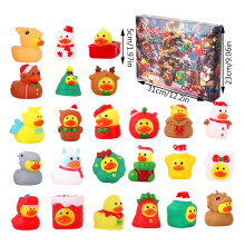 Calendrier de l'Avent - Boîte Surprise 24 Canards en Caoutchouc