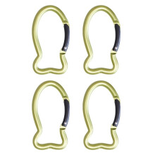 D-gyűrűs karabiner, nagy teherbírású rögzítőkapocs, 6 db-os csomag