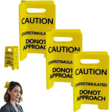 Κλιπ μαλλιών Overstimulated Caution Claw – Κίτρινη προειδοποίηση