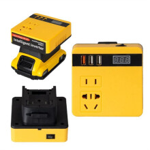Multifunction Power Inverter 18V to 220V Inverter Adapter Power Supply Inverter for 18V 20V Battery
