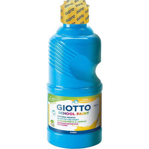 Giotto School Paint Cyan Red Yellow 3 x 250ml 2