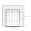 2pcs Dog Gate Panels Black Mesh for Pet Control in Cage Design 2