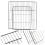 2pcs Dog Gate Panels Black Mesh for Pet Control in Cage Design 7