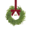 Mini guirlanda de Natal com laço vermelho e sinos, 30 cm (12 polegadas) 3