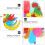Outdoor Yard Windmill 3D Shape Assorted Color 3pcs 4
