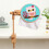 Solid Beech Wooden Embroidery Hoop Stand Rack Rotated Adjustable Desktop Cross 4