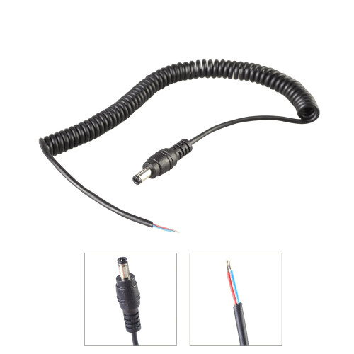 Καλώδιο τροφοδοσίας εύκαμπτου πηνίου DC5.5x2.5mm για υποστήριξη ηλεκτρονικών, 1