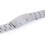 Stainless Steel Watch Band Strap with Solid Links and Foldover Clasp Silver 20mm 3