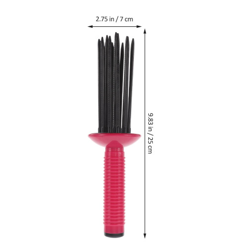 Pente modelador de cachos multicolorido para estilizar cabelos cacheados com volume e facilidade de uso. 1