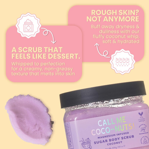 Call Me Coco-Nuts! Magnesium Sugar Body Scrub 400g 1