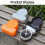For  Flip Drone Storage Bag Dustproof, Drop-Proof Portable Case Ideal for  Flip Drone Accessories Black 7