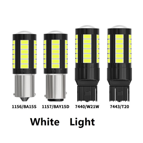 Φώτα αυτοκινήτου LED 2 τεμαχίων (1156/1157/7440/7443/T20) – Φλας & Φλας, Αδιάβροχο IP67, 1