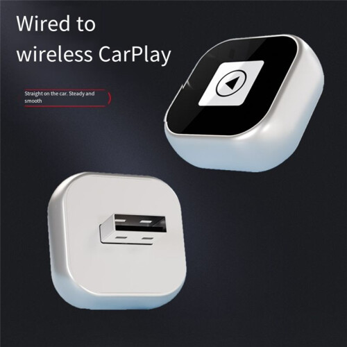 Adattatore 2 In 1 da Cablato A Wireless CarPlay Plug&Plug Auto Connect Converte per Auto Cablate Compatibile con per  e Android 1