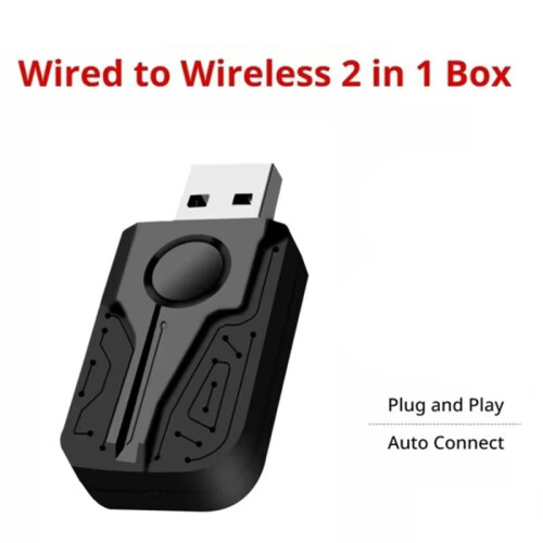Adattatore Wireless CarPlay Android Auto   Box USB Plug And  BT 5G WIFI per Auto Android Auto con CarPlay Cablato 1