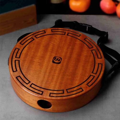 Portable Octagonal Cajon Drum Mahogany