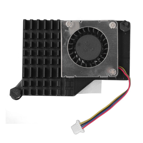 Ventilatore PWM per Raspberry Pi 5 in alluminio pressofuso 4/8GB Pi 5 Nero 2