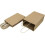 YANTONG50 Μικρές καφέ τσάντες δώρου με λαβές 5,25x3,25x8,25" από απλό φυσικό χαρτί kraft, για 4