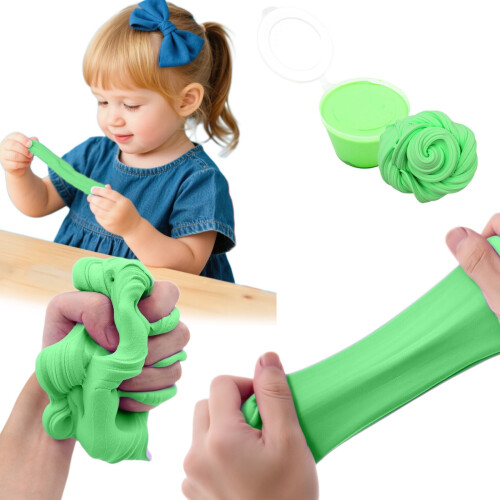 Fluffy Cloud Butters Slime Clay - Rekbare noedeltextuur, 1