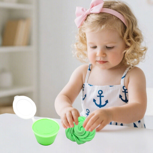 Fluffy Cloud Butters Slime Clay - Rekbare noedeltextuur, 2
