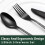 Black Hammered Stainless Steel Flatware Set 24-Piece 3
