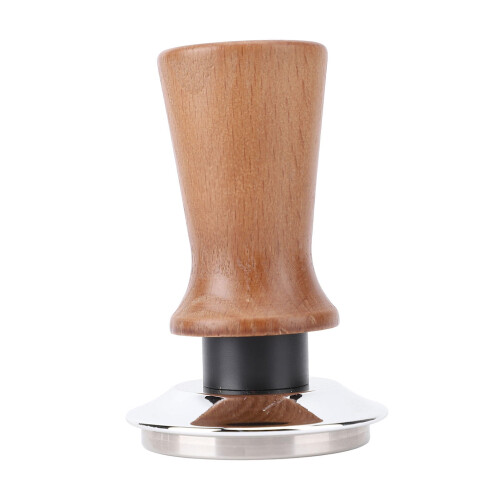 Kaffeetamper aus Edelstahl, 51 mm, mit Holzgriff 1
