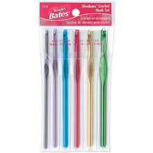 Susan Bates Silvalume haaknaaldenset F tot K (6 stuks)