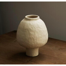 Ceramic Vase for Farmhouse, Wabi-Sabi & Boho Decor – Living Room, Kitchen, Bedroom, Office, Shelf or Table Centerpiece, Holiday Gift