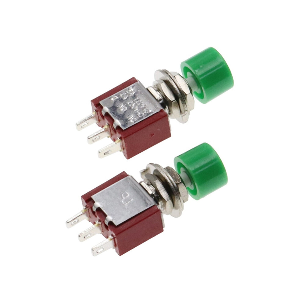 5Pcs 3Pin C-No-Nc 6Mm Mini Momentary Automatic Return Push Button Switch On-(On) 2A 250Vac/5A 120Vac 9329345276477