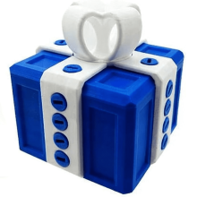 Nervige Scherzgeschenkbox mit 3D-gedrucktem Schraubendesign
