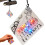 LED car ornament pendant for rearview mirror keychain 1