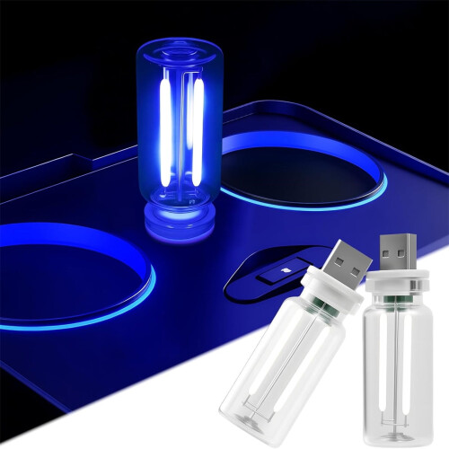 Lâmpada noturna USB sensível ao toque, dimerizável e multicolorida (1 unidade)