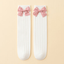 Baby Socks For And Toddlers Knee High Straight Tube No Heel Winter Warm Soft Comfortable Non Breathable Cute Bowknot Design