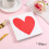 Valentinsdag papirservietter hjertedesign 20-pak 1