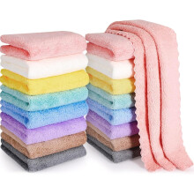 Panos de microfibra multicoloridos, pacote com 50 unidades, 25 x 25 cm (10 x 10 polegadas).