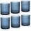 Hobnail Cocktailgläser Blau 10oz 6er-Set 1