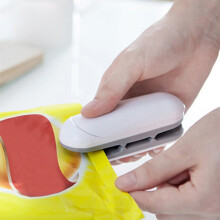 Mini Bag Sealer Heat Seal,Portable Heat Sealer Machine for Chip Bags, Plastic Bags, Snack Bag (Gray)