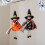 Κρεμαστό κόσμημα για κούκλες Halloween, μαύρο διακοσμητικό κρεμαστό κόσμημα για 4