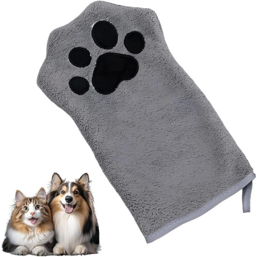 Πετσέτα μπάνιου Cat Paw, μαλακή, από κοραλί φλις, γρήγορο στέγνωμα