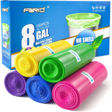 Sacs poubelle YANTONG 8 gallons extra épais non parfumés, paquet de 150