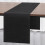 Caminho de mesa em PVC resistente ao calor, 72 polegadas, preto 1