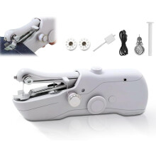 Handheld Sewing Machine – Portable Mini Electric Stitcher, Easy Fast Repair for Clothes & Fabrics, DIY Beginner Kit for Home/Travel (A Set)