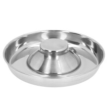 Ciotola per cuccioli a lenta alimentazione 26x26x6 cm, acciaio inossidabile