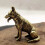 Brass fortune dog statue vintage small desktop ornament 4