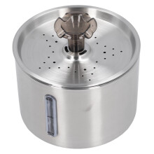 Fontana d'acqua per gatti da 2,5 L, 304SS, 18x13cm, acciaio inossidabile.