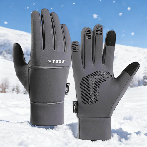 Herren-Winterhandschuhe mit Touchscreen – Winddicht, Warm,