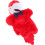 Red Plush Parrot Hand Puppet Soft Material for Home Puppet Performances 3
