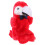 Red Plush Parrot Hand Puppet Soft Material for Home Puppet Performances 4